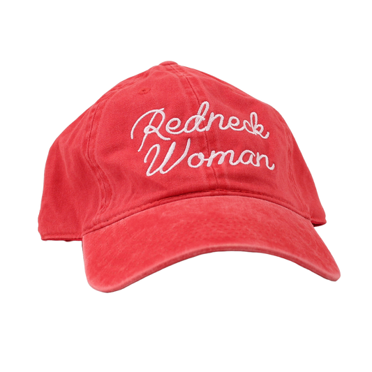 Redneck Woman Embroidered Cap (Red)
